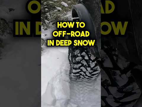 How to Off-Road in Deep Snow ❄️🥶❄️ #offroad #snowheeling  #bronco4x4 #offroading #bronco