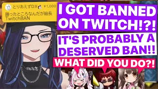 Kson’s Reaction Finding Out She's Banned On Twitch (Tomari Mari, Tenkai Tsukasa, Coromin) [Eng Subs]