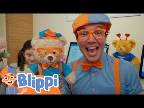 Blippi Visits the Build A Bear Workshop! | Educational Kids Cartoons | Party Playtime!