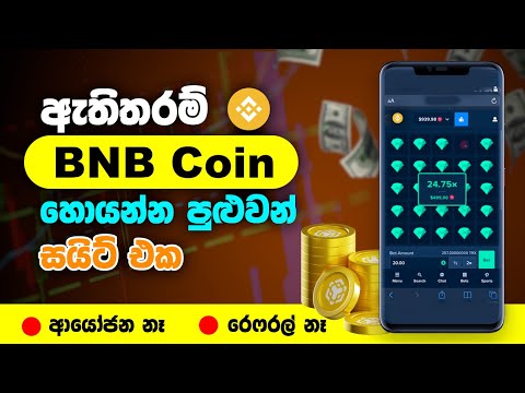 BNB Coin ඇති තරම් නොමිලේ.Earn money online.Make money online.New emoney website.bnbpick site sinhala