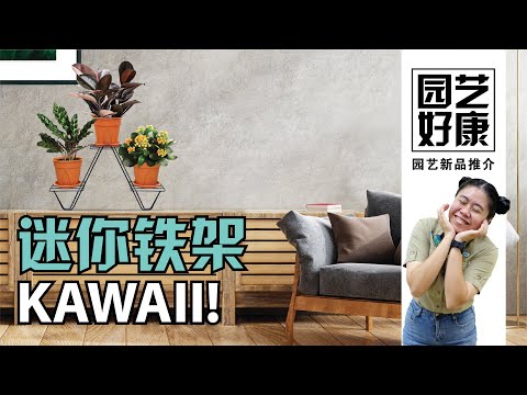 【Baba园艺好康】打造可爱迷你花园只需要它！一次可以摆放3个小盆栽花树 | WT-505 植物花架