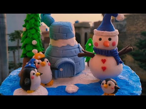 DIY Happy Winter Soft Clay Craft | Easy Winter-Themed Clay Art Ideas