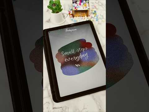 Ipad lettering