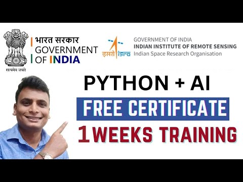 Python Free Course By Government ISRO With Certificate | Learn Online Free By ISRO