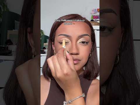 easy Halloween makeup: Bambi 🦌