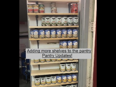 More new shelves in the pantry...Pantry update