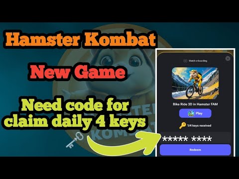 Hamster Kombat Playground | Get Code and Claim Keys| #hamsterkombat #airdrop