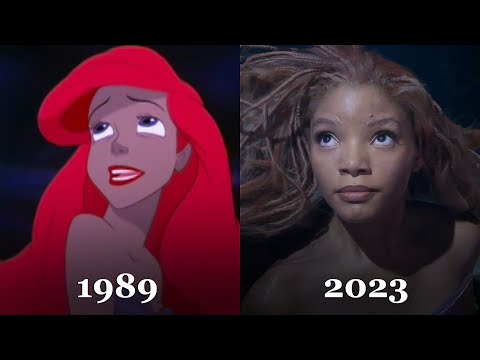 The Little Mermaid (1989 vs 2023) Official Trailer Comparison (Shot by Shot)