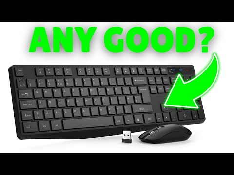 Wireless Keyboard with Multimedia Keys & Mouse