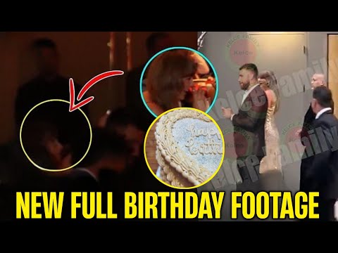 1 MINUTE AGO: Travis Kelce KISSES GF Taylor Swift's during her 35th birthday party in New York City