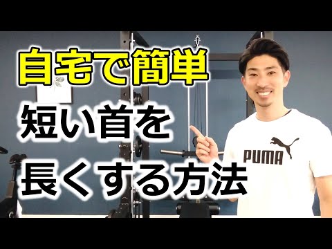 短い首を長くする方法｜ストレッチ３種＋筋トレ１種