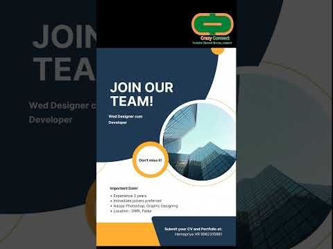 We are hiring for web designer and developer