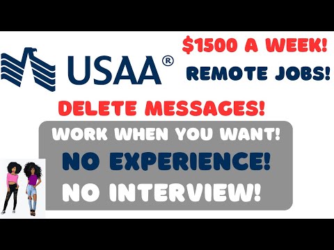 USAA Hiring! - Delete Messages | No Interview No Experience Work When You Want Remote Jobs