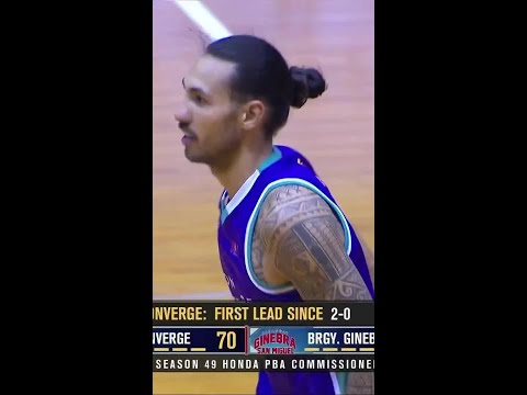 Heading HITS CRUCIAL TRIPLE to end 3Q for Converge🔥 | PBA Season 49 Commissioner's Cup