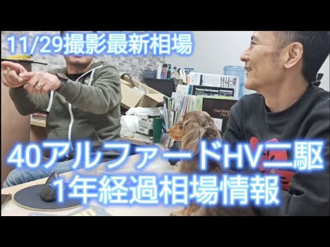 40アルファードHV二駆1年経過の相場は如何に？ガソリンはまずまずだったがハイブリッドは、、#40アルファード