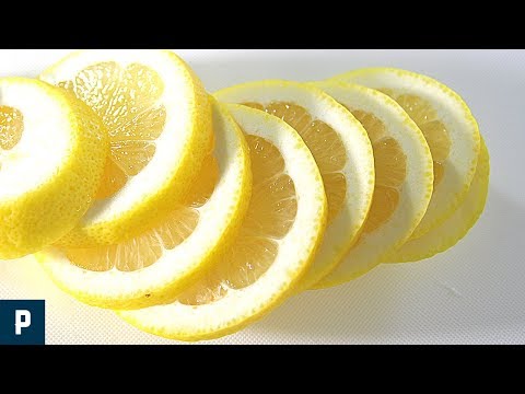 How to slice a lemon