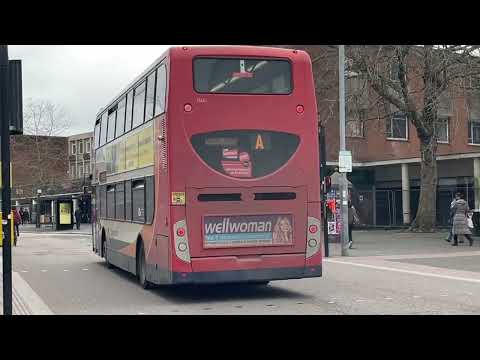 Buses at Exeter High Street, Devon - Wednesday 13th March 2024