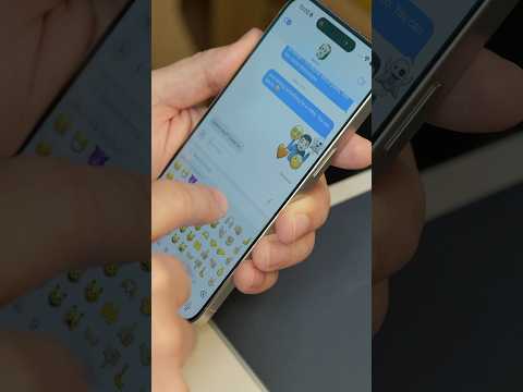 This cool iMessage trick lets you stack emoji 🤓 #iphonetips #shorts #hacks