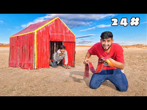 24 hours surviving challenge in firecracker house