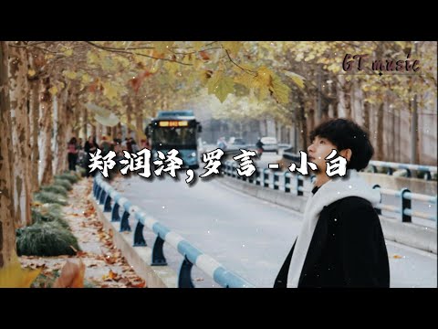 郑润泽/罗言RollFlash - 小白『我怕夕阳划破天际线，只留我的圣诞夜。』【动态歌词MV】