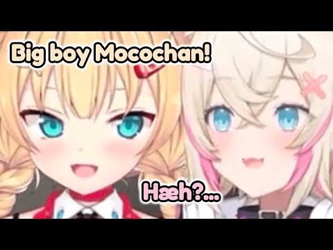 Mococo is a big boy! [hololive / fuwamoco haachama]