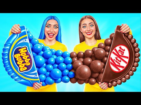 Bubble Gum vs Chocolate Food Challenge | Tasty Kitchen Hacks by Multi DO Challenge