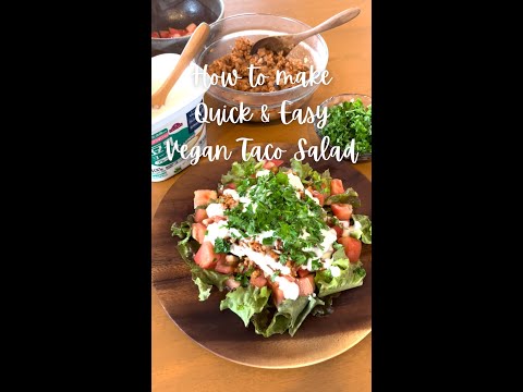 Quick & Easy Vegan Taco Salad #shorts