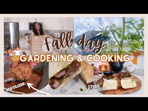 SPEND A FALL DAY WITH ME | GARDENING AND COOKING A YUMMY RECIPE // LoveLexyNicole