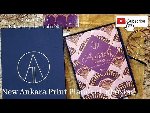 Arrivista Ankara Print Planner Unboxing| w/ Planner Comparison