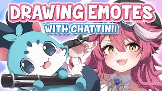 【DRAWING】 Let's make new Emotes with Chattini! #CiaoRaora