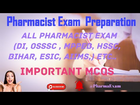 Pharmacist Exam preparation 2023|| #crpf #pharmacistexampreparation #importantquestions #gpat #di