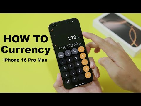 How to Convert Currency on iPhone 16 Pro Max - iOS 18 Calculator