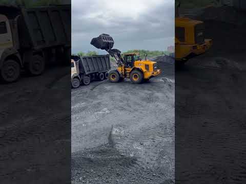 JCB 455-4 ECO AND LIUGONG 856 HE WORKING VIDEO #video #liugong #jcbloader #loader #working #shorts