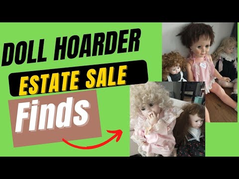 DOLL HOARDER ESTATE SALE FINDS | Thrift With Me | Vintage Dolls, Wigs, Shoes Sewing Patterns & 👀More