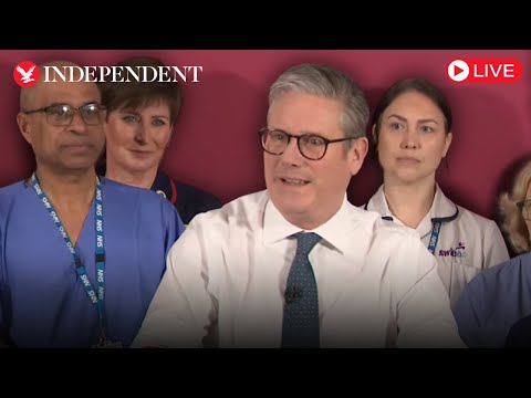 Live: Starmer unveils Labour's plan to cut NHS waiting times