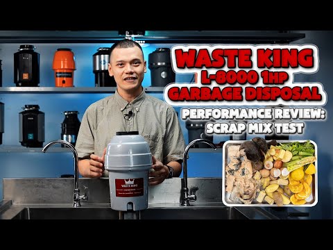 Waste King L8000 1-HP Garbage Disposal Performance Review: Scrap Mix Test