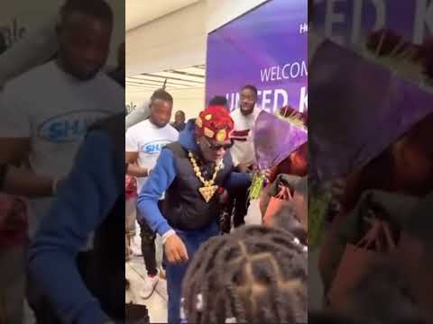 Shatta Wale just Landed in the UK #shorts