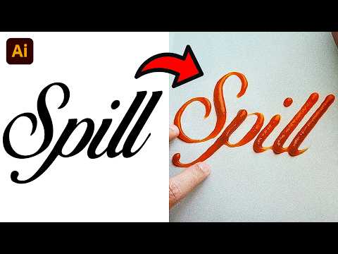 Turning Type Into Custom Ketchup Type That Looks Real - Adobe Firefly Tutorial