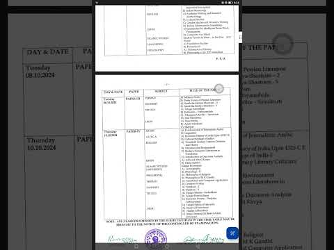 examination notification for 1st sem NEW #MA #MSC #MCOM #MJMC  #art for #osmaniauniversity #exam