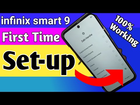 infinix smart 9 first setup // first time configuration