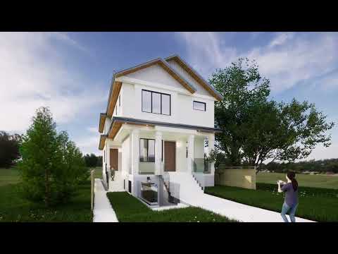 Design and 3D Rendering of a New Duplex in Vancouver East by CitiDesign.ca