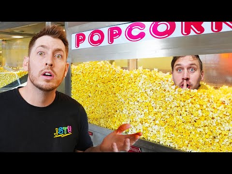 Extreme Survival Hide N Seek in a Movie Theater!