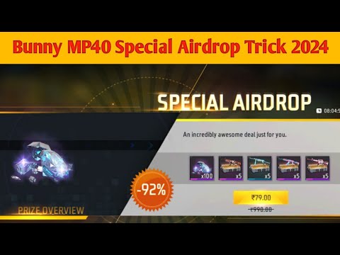 how to Get Bunny MP40 special airdrop bunny MP40 special airdrop kaise laye