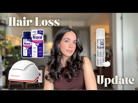 6 MONTH MINOXIDIL UPDATE ✨ hair loss, low iron,  iRestore, and hair care