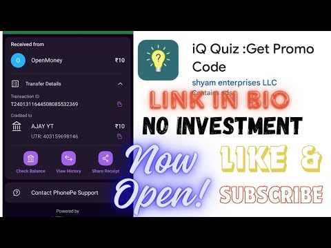 iQ Quiz App Payment Proof | Daily Task Earning App | Simple Math Quiz Earning App Today | 😍 #earning