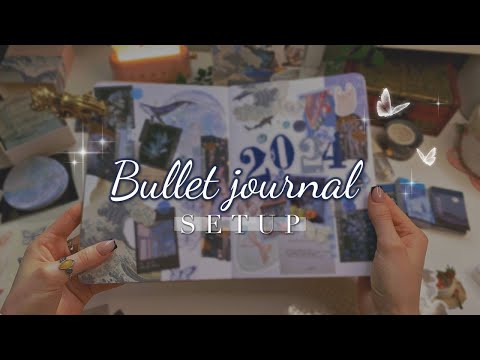 New 2024 Bullet Journal 🫐mid-year setup | plan with me 🎨