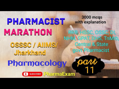 Pharmacology(171-180) Pharmacist Marathon #osssc_pharmacistexam #jharkhandpharmacist #pharmacist