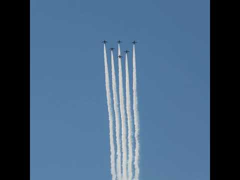 ブルーインパルスが天橋立にやってきた！宮津市制施行70周年記念 2024 Blue Impulse @ Amanohashidate, Miyazu 70th Anniversary #Shorts