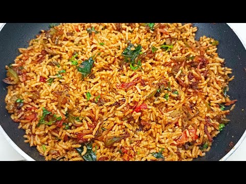 குடைமிளகாய் சாதம் | Capsicum Rice in Tamil | Launch Box Recipe in Tamil | Variety Rice in Tamil |