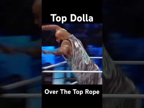 Top Dolla flys over the top rope